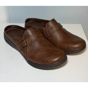 Baretraps Women’s 7 Brown Slip-On Mules Clogs Comfort Shoes Slides Darla Wedge
